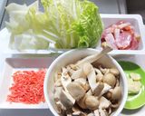 ベーコンに干しエビと白菜の塩焼きそば作り方1写真
