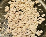 春菊入りオイスターそぼろ丼作り方3写真
