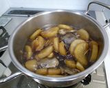 はりはり漬けの出汁で煮たあら煮作り方4写真