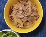 リメイク：牛丼のあまりでねぎ豆腐作り方3写真