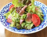 ハムと生野菜のサラダ作り方1写真