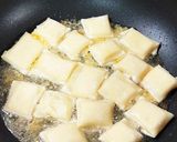 パリッと餃子の皮で包む3種のチーズ揚げ作り方7写真