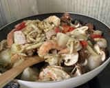 コストコのシーフードアヒージョパスタ作り方4写真