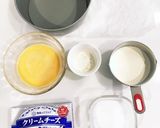 材料5つ！簡単　バスクチーズケーキ作り方1写真