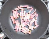 ベーコンに卵とアボカドにポテトのマヨ炒め作り方4写真