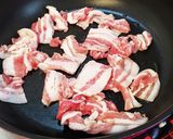 豚バラ甘辛丼。作り方1写真