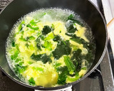 たまごとほうれん草の中華スープ作り方4写真
