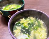 たまごとほうれん草の中華スープ作り方5写真