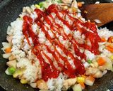 新玉ねぎの甘み♪和風チキンライス作り方6写真