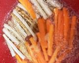 根菜☆牛肉とごぼうと人参と。八幡巻作り方2写真