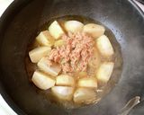 ユーリンチのタレde里芋&ツナの煮物作り方4写真