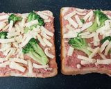 簡単朝ごはんコンビーフトースト作り方4写真
