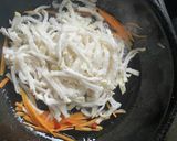 ブリカマ大根と切干し大根で昼ご飯作り方2写真