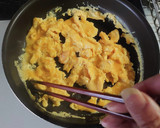 タラコ炒り卵と小松菜の中華炒め作り方7写真