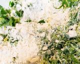 出汁で食べる！もちふわ水菜のお好み焼き☆作り方1写真