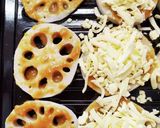 れんこんの味噌マヨチーズ焼き作り方4写真