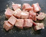 レンジで簡単！焼かないポークステーキ作り方1写真
