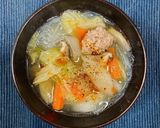 肉団子と春雨の基本スープ　アレンジ自由作り方5写真