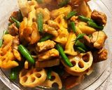 開運☆鶏モモとれんこんの梅ソテー作り方8写真