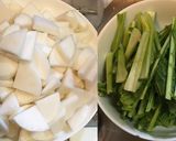 豚肉と蕪の柚子胡椒バター炒め作り方1写真