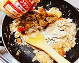 丸鶏ローストチキンあまりでチキングラタン作り方2写真