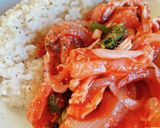 レンジでOK！ヘルシートマトチキンライス作り方8写真