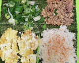 おにぎラズ　鯖フレーク玉子焼きネギたらこ作り方5写真