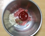 超簡単☆旨味堪能！ハンバーグ海苔巻き♪♪作り方1写真