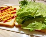 爆盛り！レタスハムチーズサンド作り方4写真