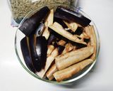 茄子とじゃこのオリーブオイル和え作り方1写真