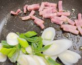 簡単♡ねぎとベーコンのパスタ作り方1写真