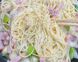 簡単♡ねぎとベーコンのパスタ作り方5写真