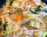野菜たっぷり子供の大好きな春雨スープ作り方4写真
