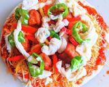 鶏の唐揚げピザ作り方7写真