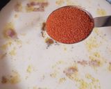 簡単♪ベーコンのピリ辛明太うどん作り方2写真