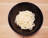 簡単♪ベーコンのピリ辛明太うどん作り方4写真