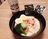 簡単♪ベーコンのピリ辛明太うどん作り方7写真