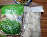 ヨウサマの減塩いんげんと海鮮の搾菜炒め作り方1写真