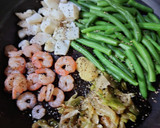 ヨウサマの減塩いんげんと海鮮の搾菜炒め作り方4写真