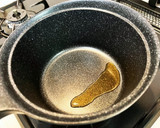 かみなり豆腐と焼きネギの味噌汁作り方1写真