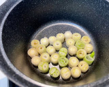 かみなり豆腐と焼きネギの味噌汁作り方2写真