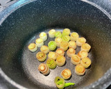 かみなり豆腐と焼きネギの味噌汁作り方3写真