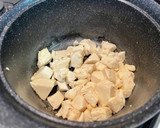 かみなり豆腐と焼きネギの味噌汁作り方5写真