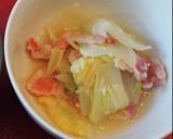 鍋に飽きたら、白菜とベーコン１０分おかず作り方4写真