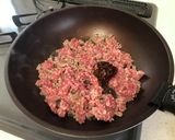 挽肉のあんかけ！からしそばー♫作り方1写真