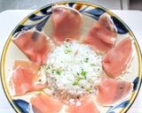 刺身に生ハムと野菜の中華風バラちらし作り方5写真