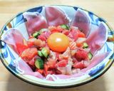 刺身に生ハムと野菜の中華風バラちらし作り方7写真