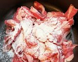 ルーの消費に♡無水鍋で牛肉トマトシチュー作り方1写真