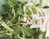 大根と水菜と油揚げのシャキシャキサラダ作り方3写真