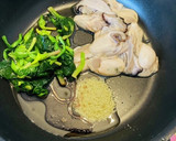 冬の10分スパ●カキとれん草の和風パスタ作り方2写真